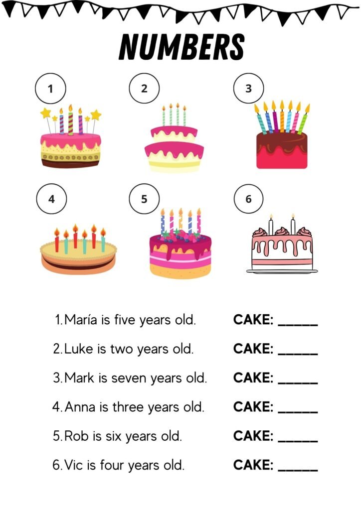 3.Maths worksheet for class 1 2